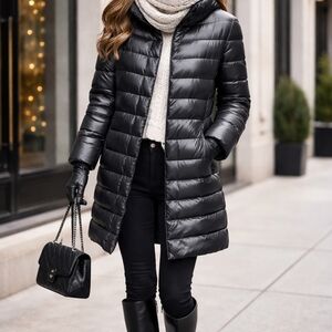 Vince Camuto Women's Black Puffer Coat